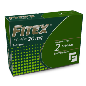 Tadalafilo 20 mg Fitex Laboratorios Farma x 2 Tableta