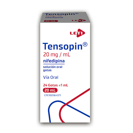 Tensopin 20mg/ml 20ml Gotas Nifedipina Leti
