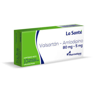 Valsartan-Amlodipina 80mg-5mg 10Tabletas La Sante